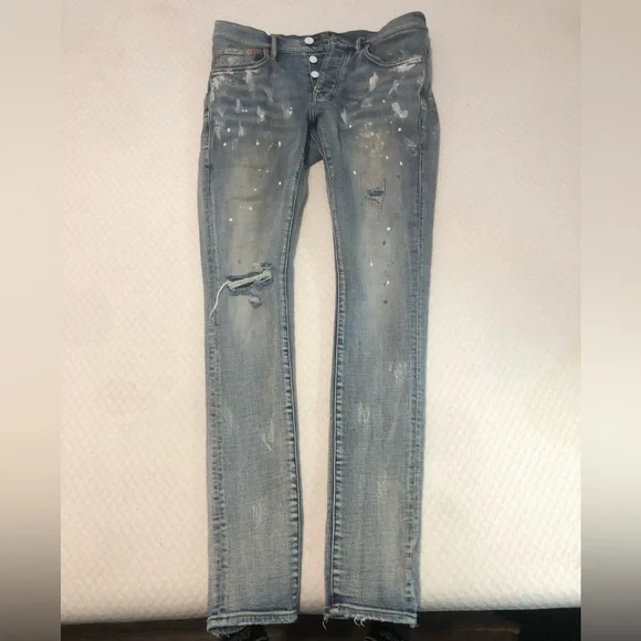 Purple jeans